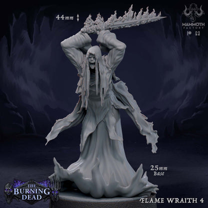 Flame Wraiths – The Burning Dead Undead Horror Miniatures