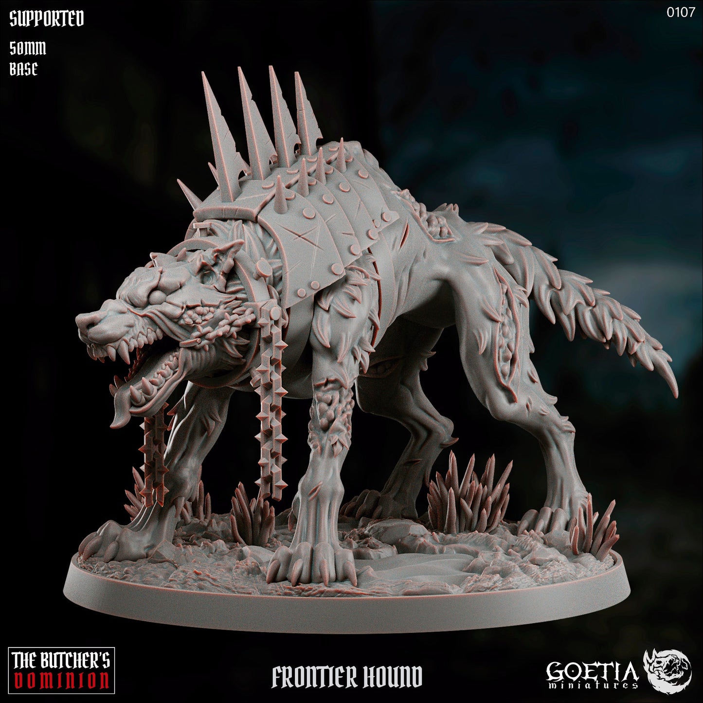 Frontier Hound – Fiendish War Beast – The Butcher’s Dominion Miniature