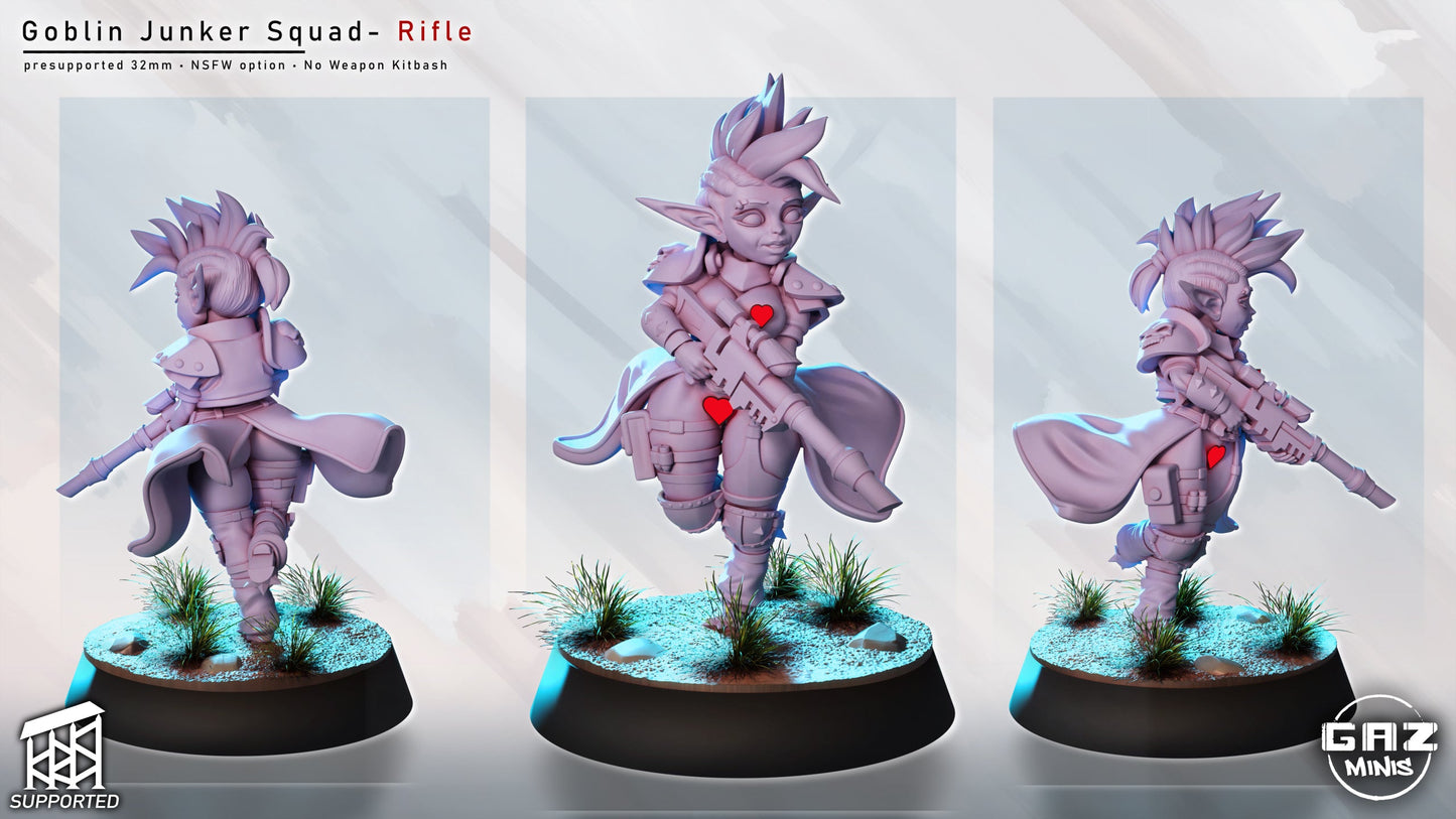 Goblin Junkers – Female Goblin Mercenaries – Sci-Fi Miniatures (SFW/NSFW 18+ Only)