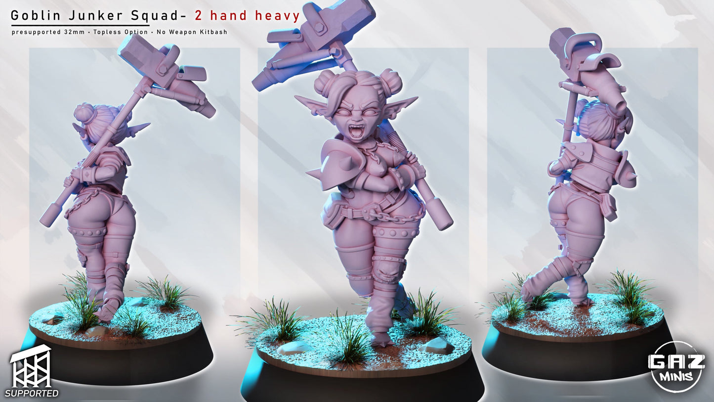 Goblin Junkers – Female Goblin Mercenaries – Sci-Fi Miniatures (SFW/NSFW 18+ Only)