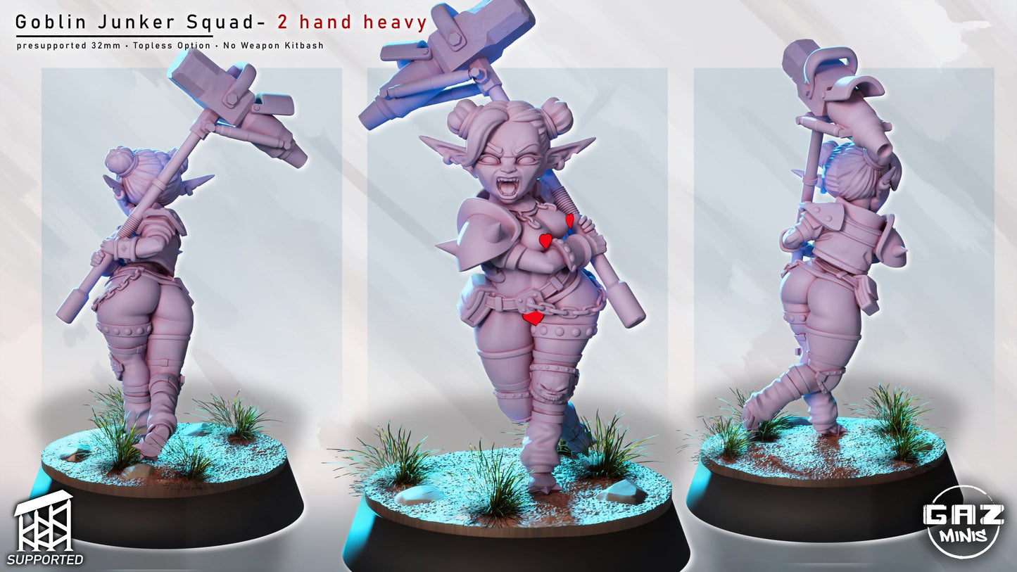 Goblin Junkers – Female Goblin Mercenaries – Sci-Fi Miniatures (SFW/NSFW 18+ Only)