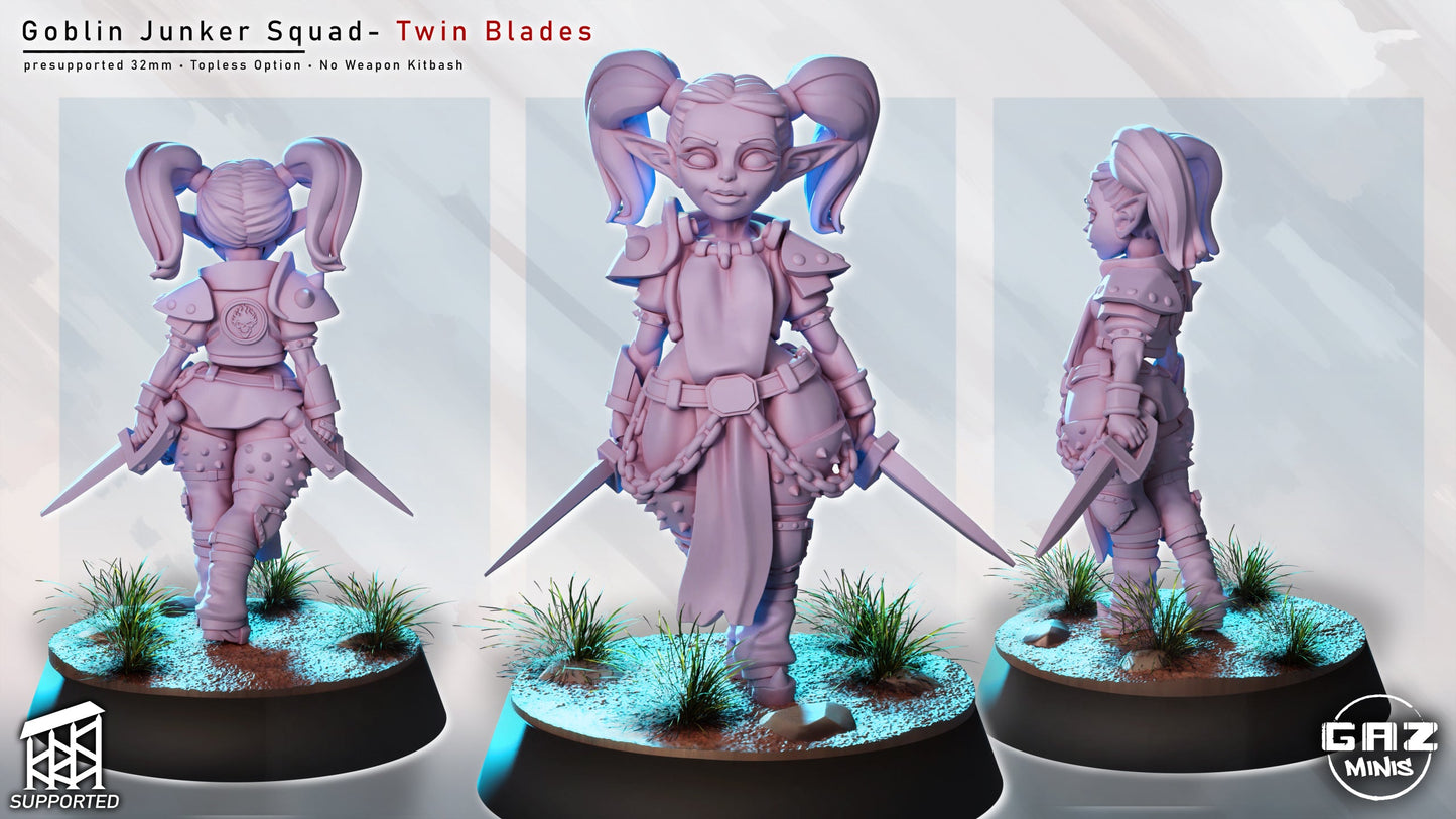 Goblin Junkers – Female Goblin Mercenaries – Sci-Fi Miniatures (SFW/NSFW 18+ Only)