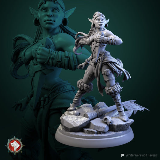 Goblin Thief – Female Goblin Rogue Miniature & Bust