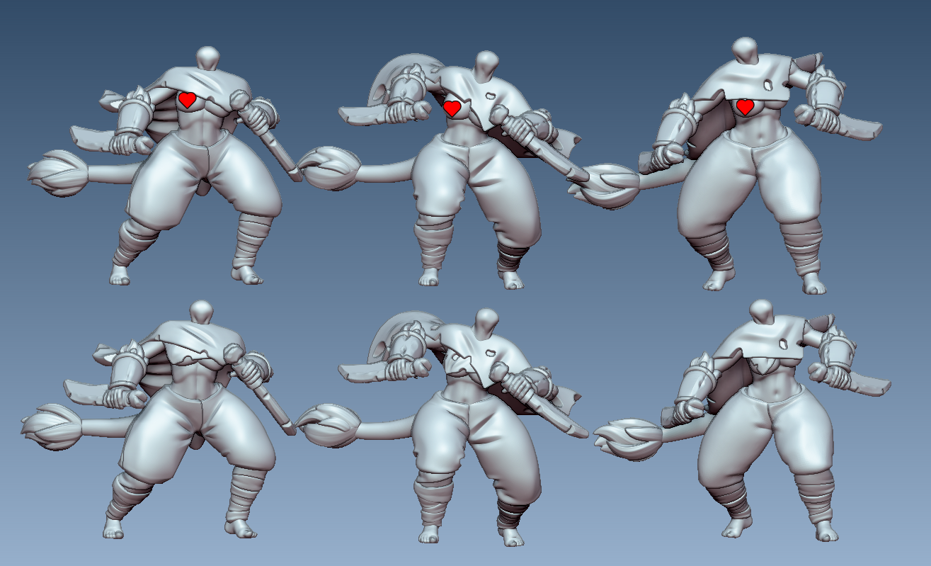 The Goblin Tribe Set 2 – (32mm scale, SFW/NSFW)