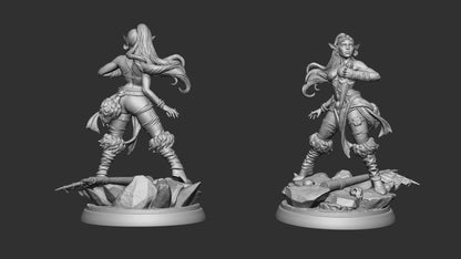 Goblin Thief – Female Goblin Rogue Miniature & Bust