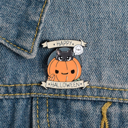 Trick-or-Treat Halloween Enamel Pin