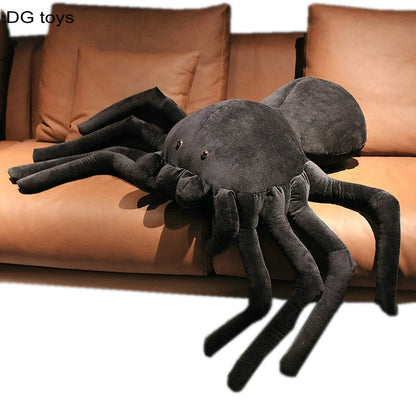 Black Spider Scary Toy for Halloween