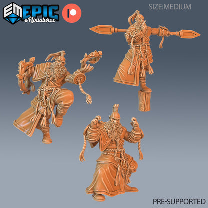 Half Dwarf Monk Miniature Set