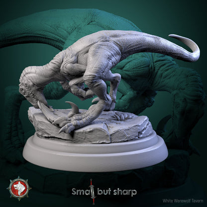 Halfling Dino Mount Set – Dinosaur Beast Miniatures