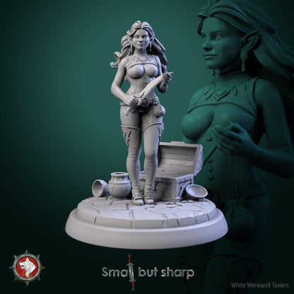 Halfling Thieves Set – Halfling Female Rogues Miniatures & Bust