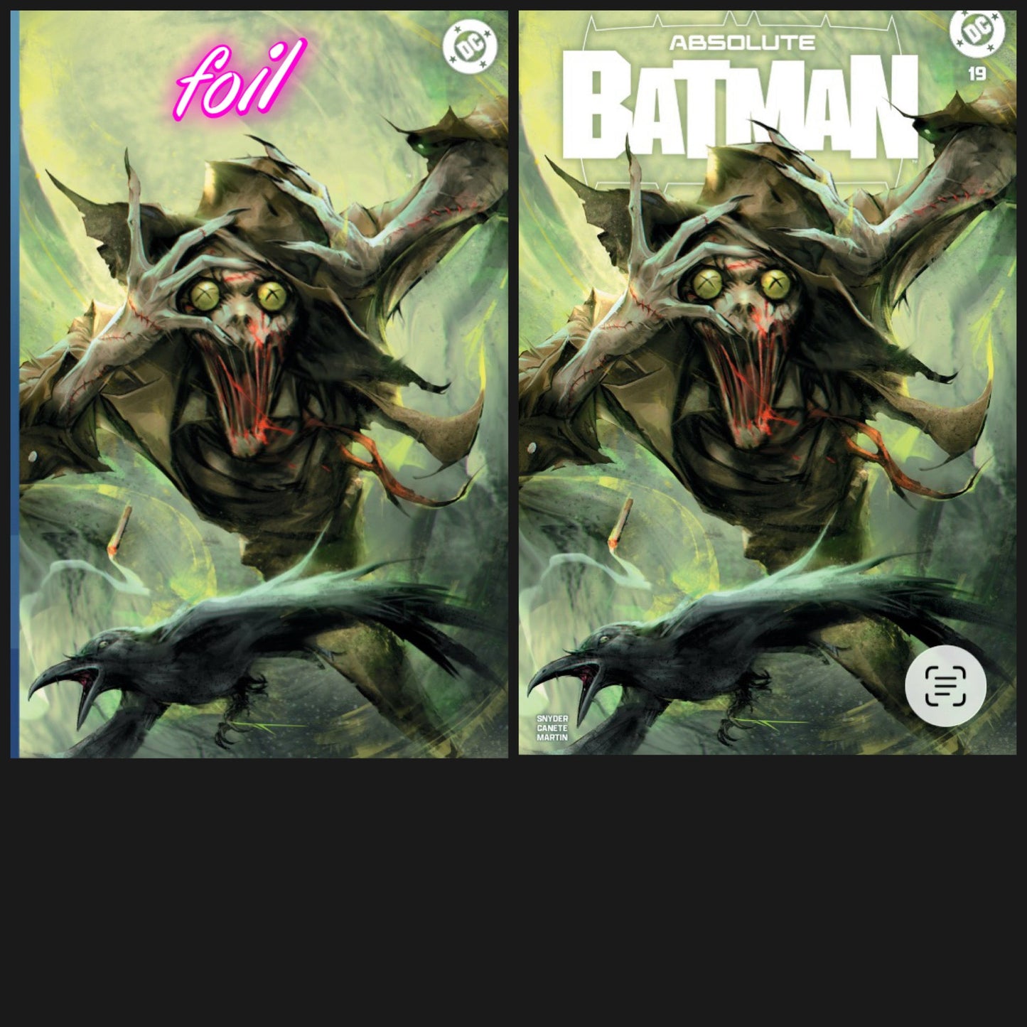 ABSOLUTE BATMAN #19 IVAN TAO TRADE/ VIRGIN FOIL  SET