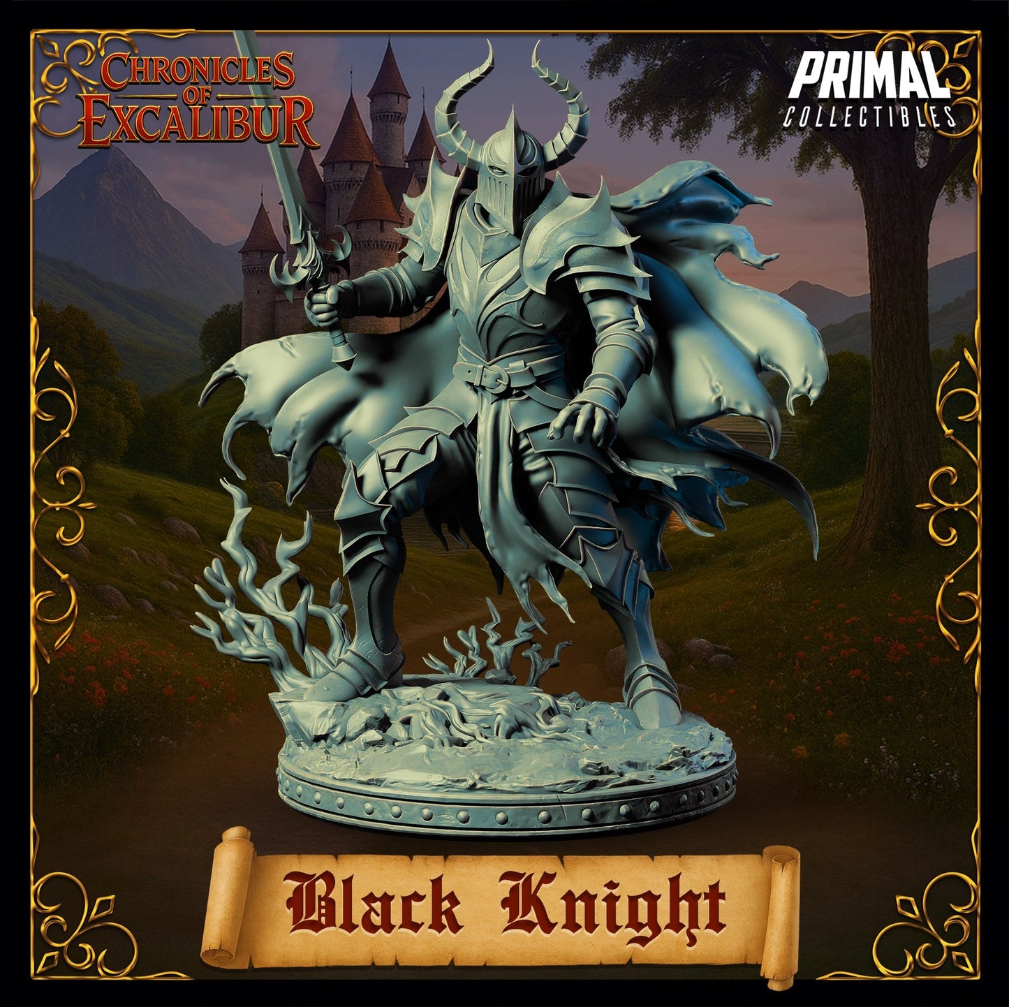Black Knight – Cursed Knight – Chronicles of Excalibur Miniature