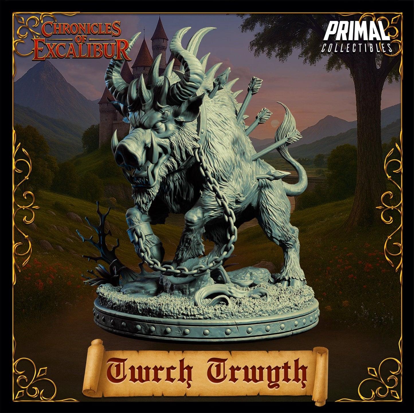 Twrch Trwyth – Mythic Cursed Boar – Chronicles of Excalibur Miniature