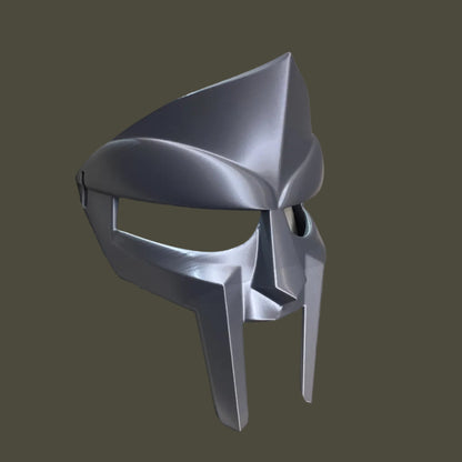 MF DOOM Inspired Metal Face Mask – 3D Printed PETG Silver Prop