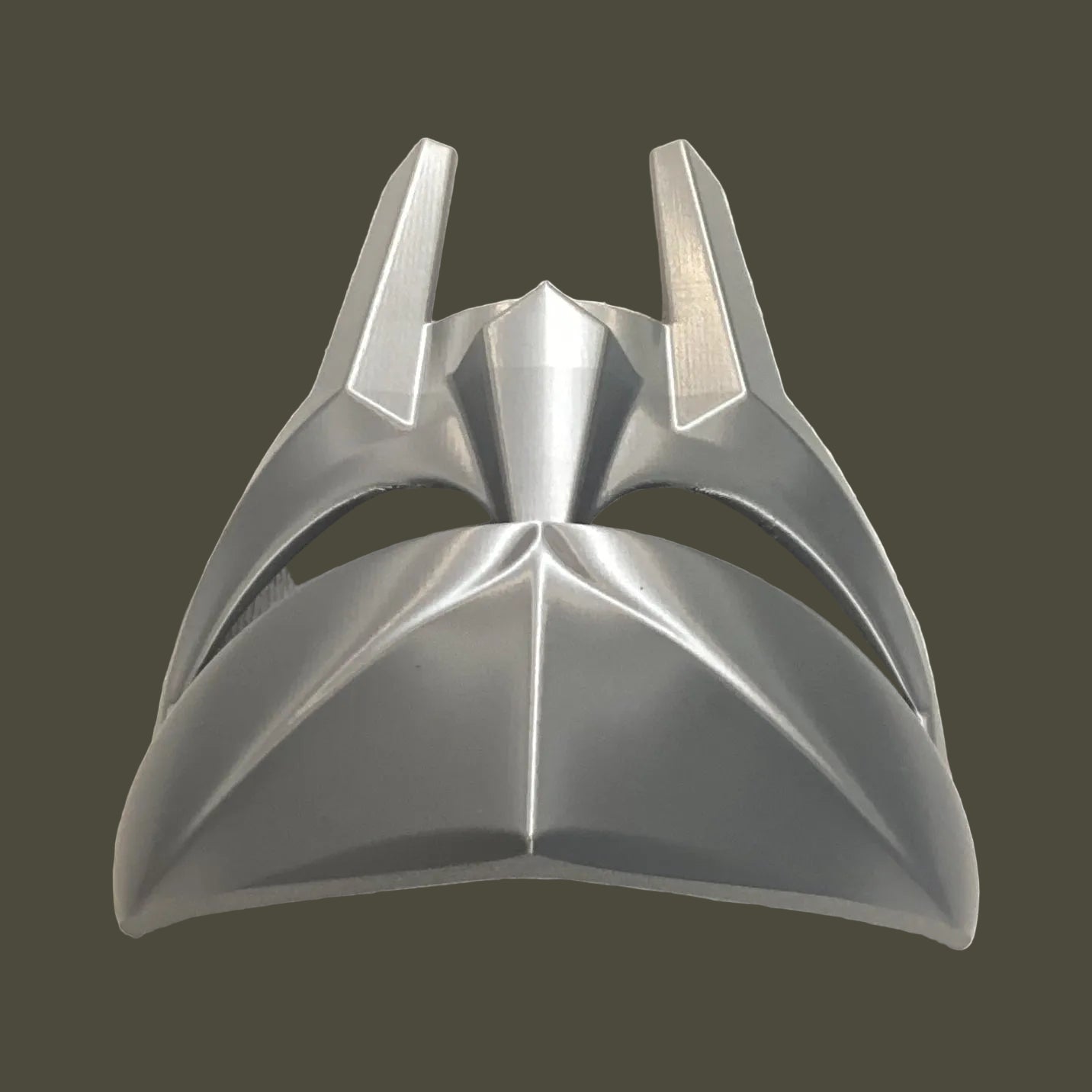 MF DOOM Inspired Metal Face Mask – 3D Printed PETG Silver Prop