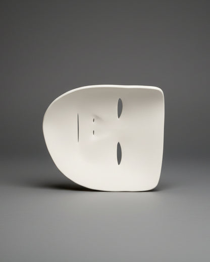 Guy Fawkes Inspired Mask – 3D Printed White PETG Cosplay Prop