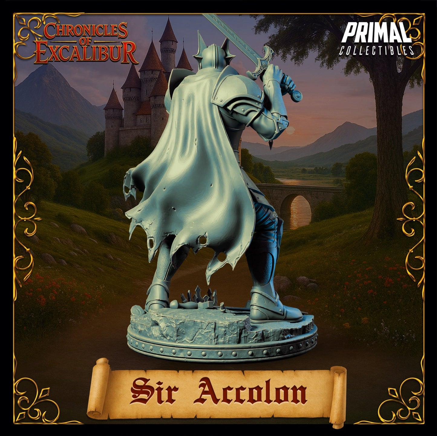 Sir Accolon – Corrupted Dark Knight – Chronicles of Excalibur – Miniature
