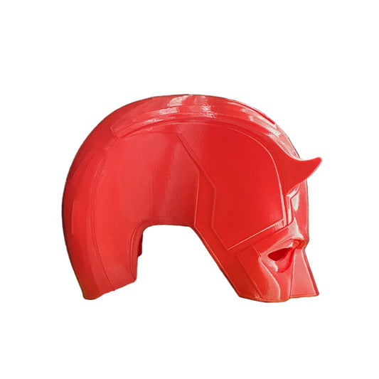 Baldwin Printing Red Cosplay Mask Helmet - V2 Full Scale 3D Printed PETG Prop - Intended for Daredevil Fans - Fits Hat Sizes 7 to 7.5