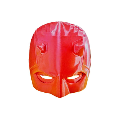 Red Vigilante Cosplay Mask V2 – 3D Printed Full Scale PETG Prop