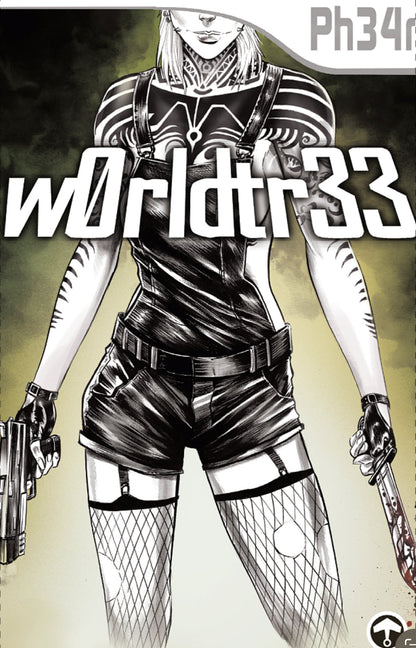 W0RLDTR33 #9 Mike Rooth Black Saber Comics Exclusiveltd 250