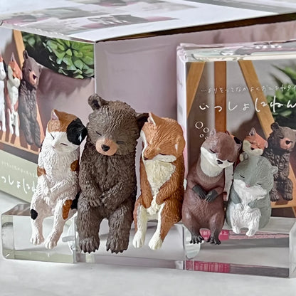 Sleepy Animals Figurine Blind Box - Cute Collectible Capsule Toy