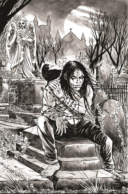 Crow Dead time #1 Black Saber Comics Exclusive by Jason Flowers