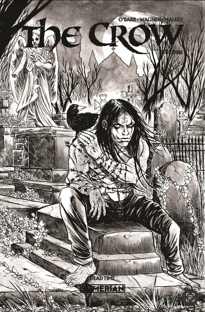 Crow Dead time #1 Black Saber Comics Exclusive by Jason Flowers