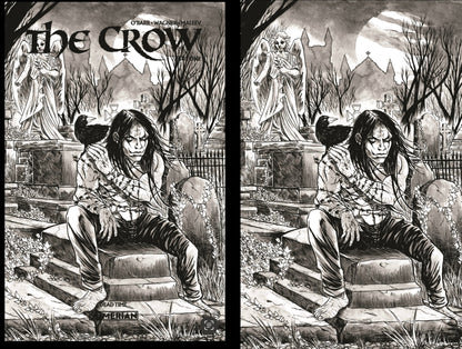 Crow Dead time #1 Black Saber Comics Exclusive by Jason Flowers