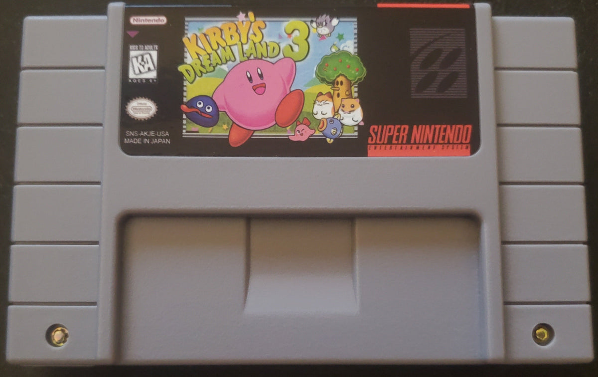 Kirby's Dream Land 3 SNES Video Game Cartridge Super Nintendo 1997