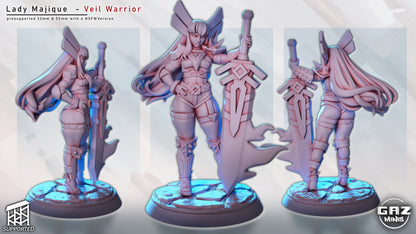 Lady Majique - Veil Warrior Miniature (SFW/NSFW 18+)