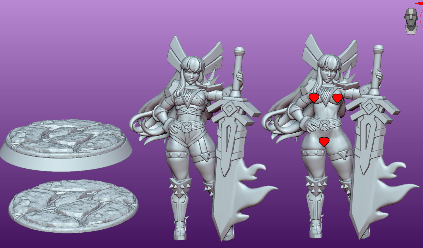 Lady Majique - Veil Warrior Miniature (SFW/NSFW 18+)