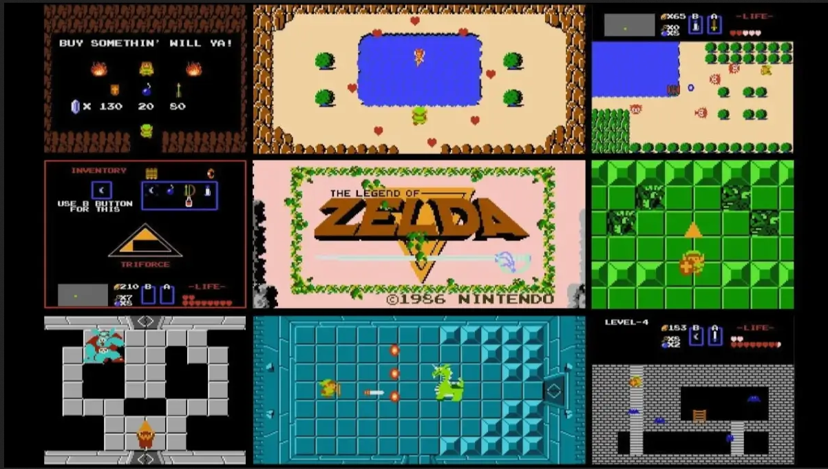 The Legend of Zelda NES Video Game Nintendo Entertainment System