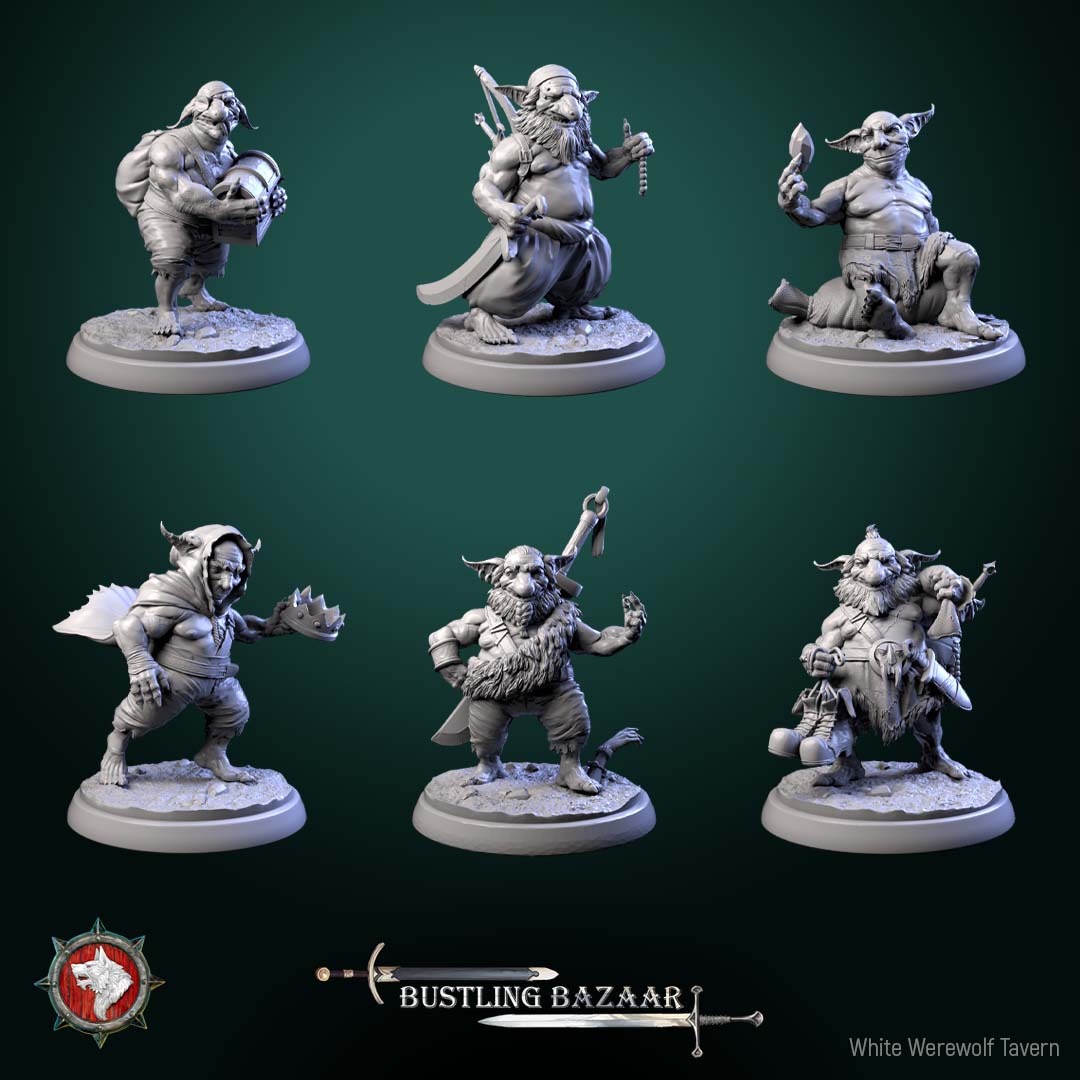 Loot Goblins – Dungeon Monster Miniatures - Loot Piñatas – Bustling Bazaar