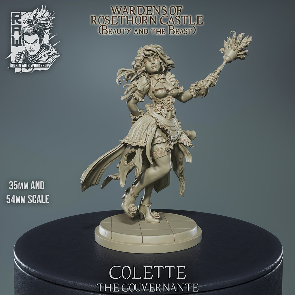 Colette – Human Maid / Castle Attendant – Beauty and the Beast Inspired Miniature