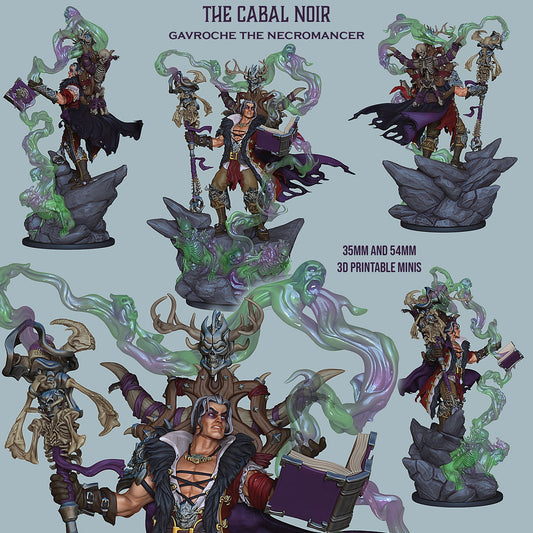 Gavroche the Necromancer – Dark Mage Villain – Miniature