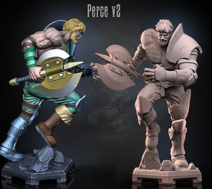 Perceval - Knight Champion - Knights of the Round Arcade Inspired Miniature