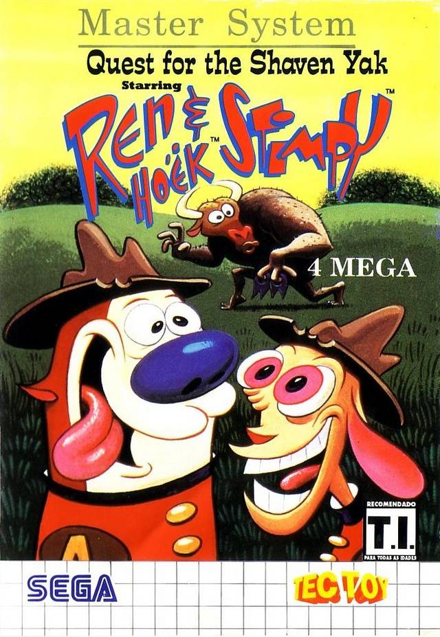 Ren & stimpy | Quest For The Shaven Yak | Game Gear
