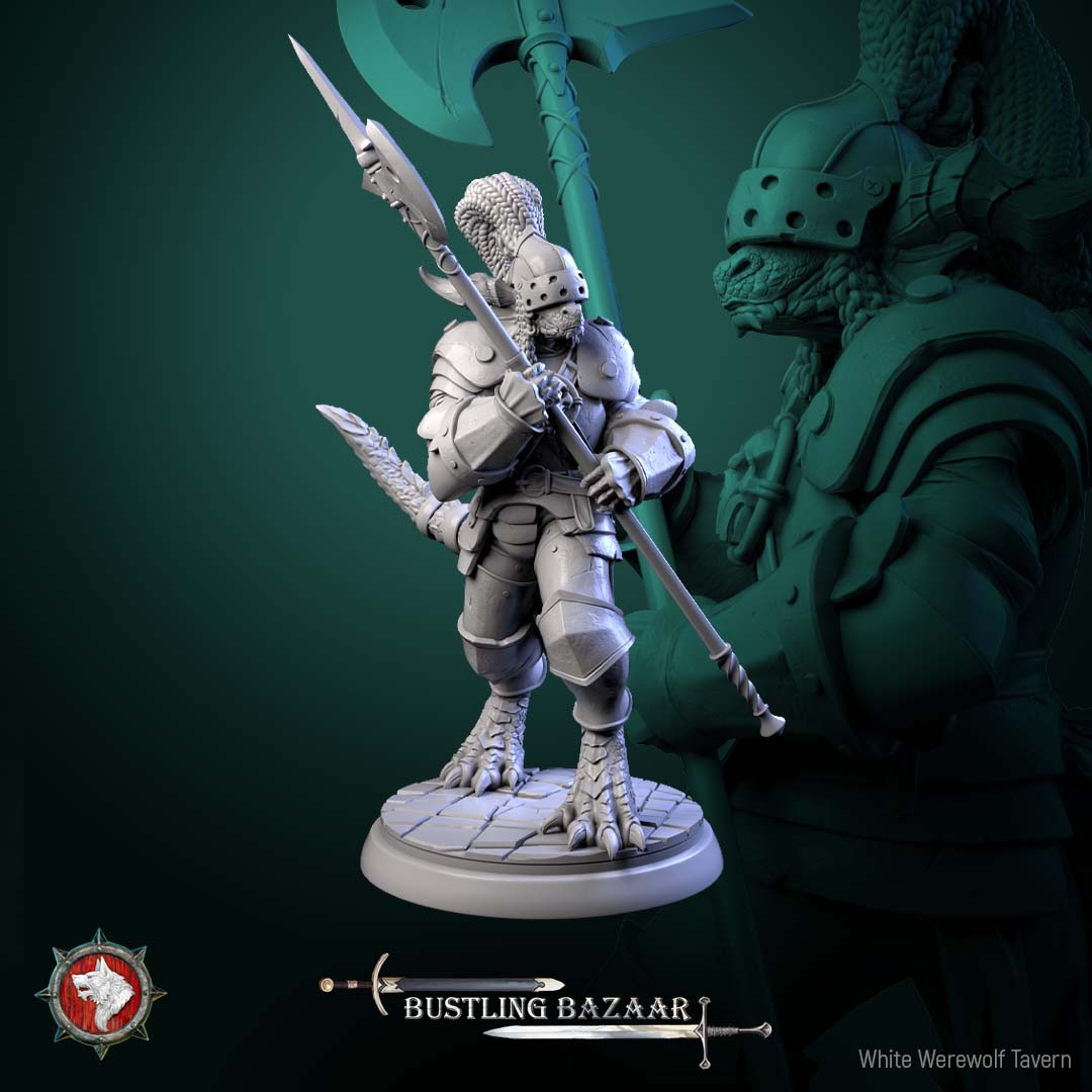 Market Guards – Fantasy NPC Miniatures – Mixed Races – Bustling Bazaar