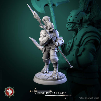 Market Guards – Fantasy NPC Miniatures – Mixed Races – Bustling Bazaar