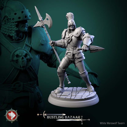 Market Guards – Fantasy NPC Miniatures – Mixed Races – Bustling Bazaar