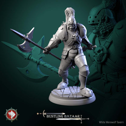 Market Guards – Fantasy NPC Miniatures – Mixed Races – Bustling Bazaar