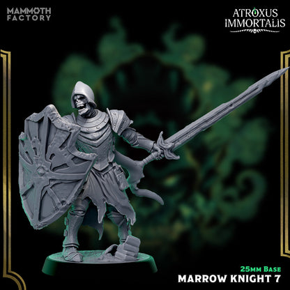 Marrow Knight Swordsmen – Undead Draugr Skeletal Soldier Miniatures