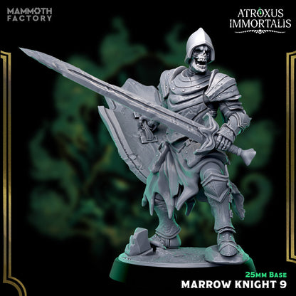 Marrow Knight Swordsmen – Undead Draugr Skeletal Soldier Miniatures