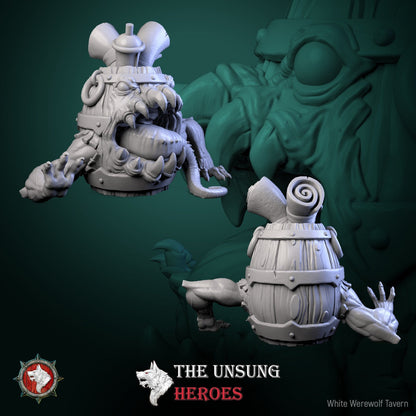 Barrel Mimic Miniature – D&D Monster