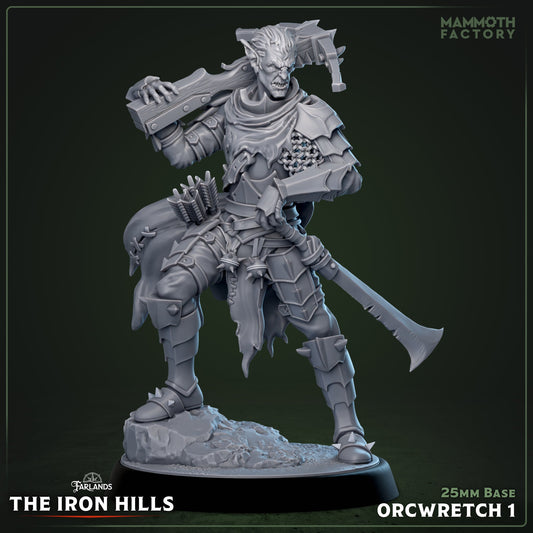 Orc Wretch – Ironcrag Skirmisher Orcs – Dark Fantasy Miniatures