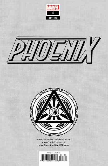 [Signed by Nathan Szerdy] PHOENIX #1 UNKNOWN COMICS NATHAN SZERDY VIRGIN VAR [IN STOCK]