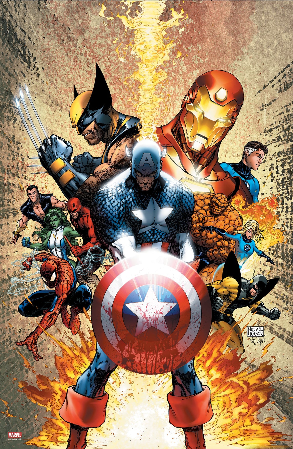 The Marvel Art of Michael Turner - Print Bundle CIVIL WAR