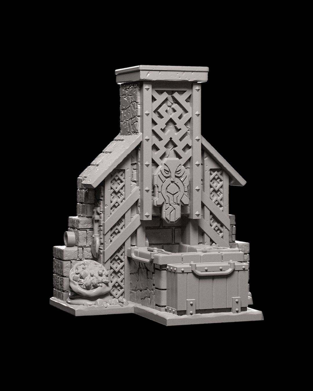 Fire and Ice - Underground Dwarven Blacksmith Scatter & Props