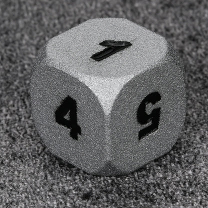 Paladin Bright Silver Metal DND Dice Set