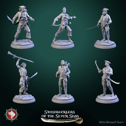 Pirate Deckhands – Human Pirate Crew Skirmishers – Miniatures & Busts